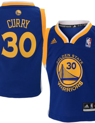 ADIDAS GOLDEN STATE WARRIORS STEPHEN CURRY TODDLER REPLICA ROAD JERSEY - ROYAL BLUE