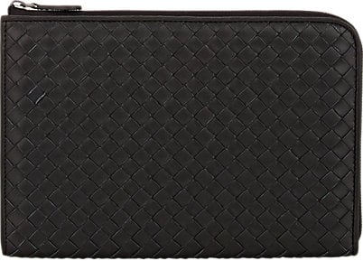 BOTTEGA VENETA Intrecciato iPad mini™ Pouch in Black