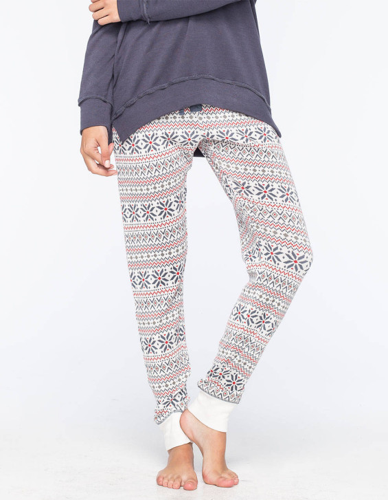 COSMIC LOVE Fair Isle Womens Thermal Pants in Multi
