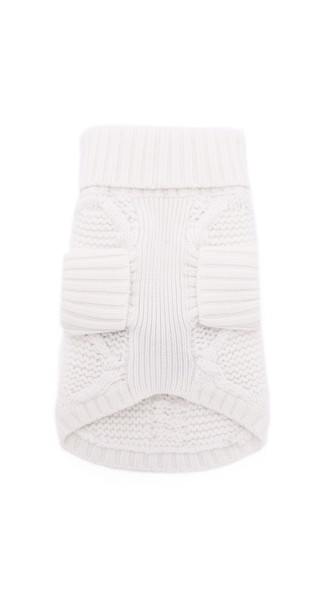 Club Monaco Lanina Dog Sweater in Cream