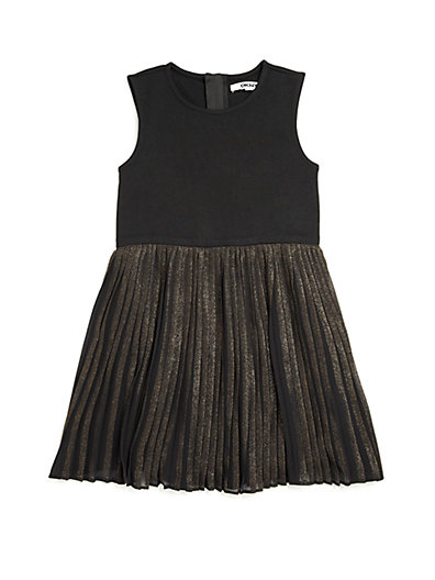 DKNY Toddler's & Little Girl's Pleated Dress in Black