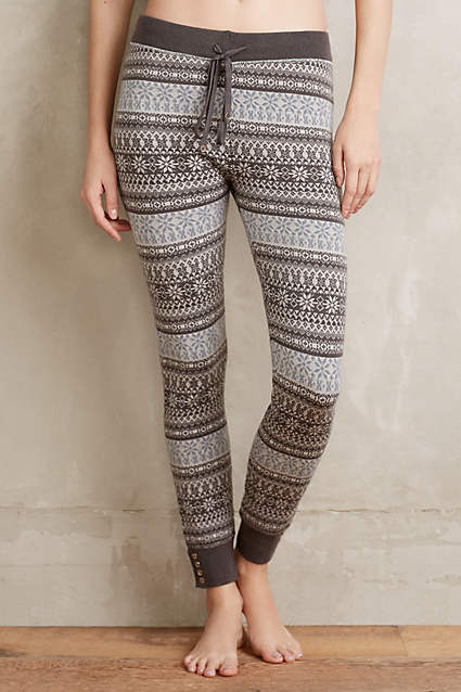 Fairisle Sweater Leggings by Saturday/Sunday in Dark Grey