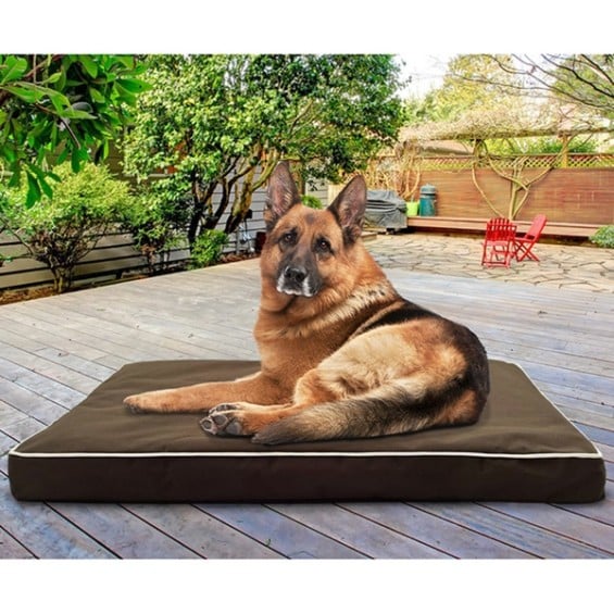 Furhaven Weather-resistant Indoor/Outdoor Deluxe Orthopedic Pet Bed