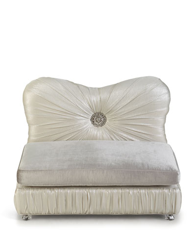 Haute House Jeweled Glamour Dog Bed in Gray