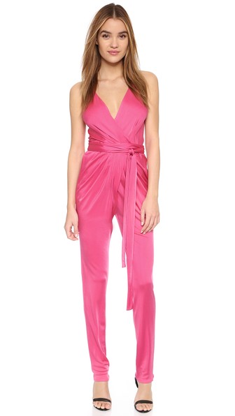 ISSA Rubell Jumpsuit in Jasmine Pink