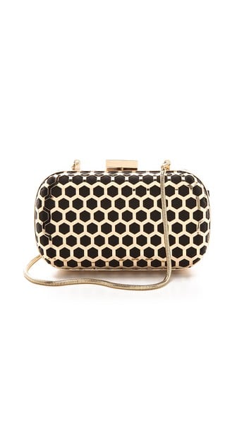 Inge Christopher Palermo Clutch in Black and Gold