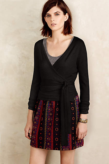 Isadora Wrap Cardigan by Hale Bob in Black. Anthropologie