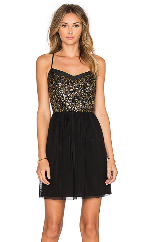 JACK BY BB DAKOTA CARRIAN SEQUIN DRESS By BB DAKOTA in Black