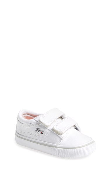 Lacoste 'Vaultstar' Sneaker (Baby, Walker & Toddler) in White
