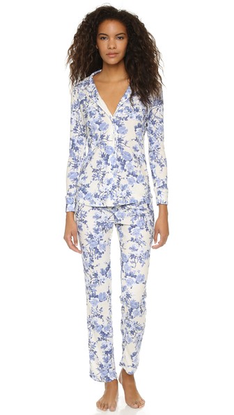 Love+Grace Rose Garden Cassie PJ Set in Blue Dust