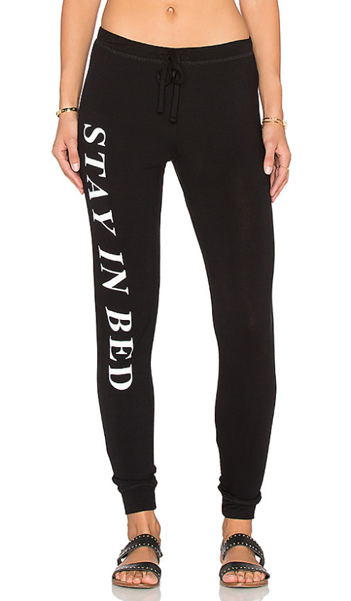 STAY IN BED SWEATPANT By JUNK FOOD in True Black