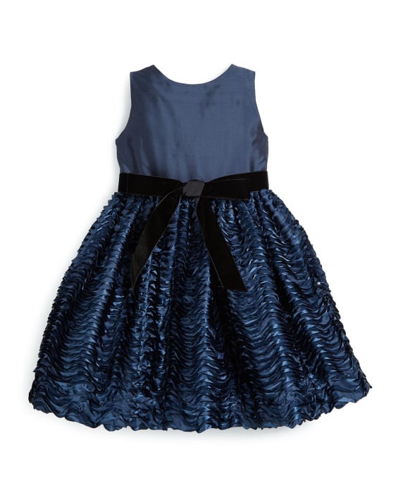 Susanne Lively Sleeveless Tiered-Wave Party Dress in Navy Blue, Size 2T-6 