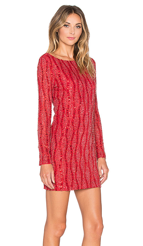 TYLER SEQUIN DRESS By MLV in Ruby