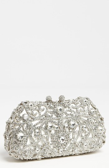 Tasha 'Princess' Embellished Clutch in SIlver