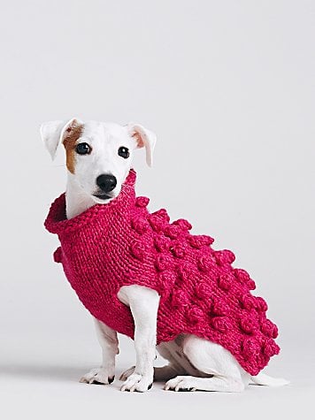 Ware of the Dog Bobble Knit Sweater in Pink