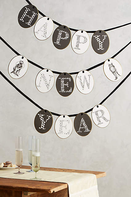 Wild Masquerade New Years Banner by Florence Balducci in Black