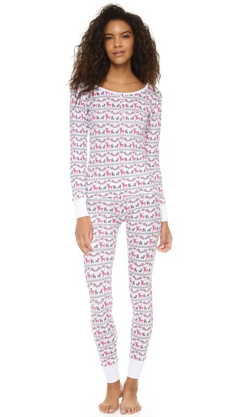 Wildfox Reindeer Ski Bunny PJ Set 