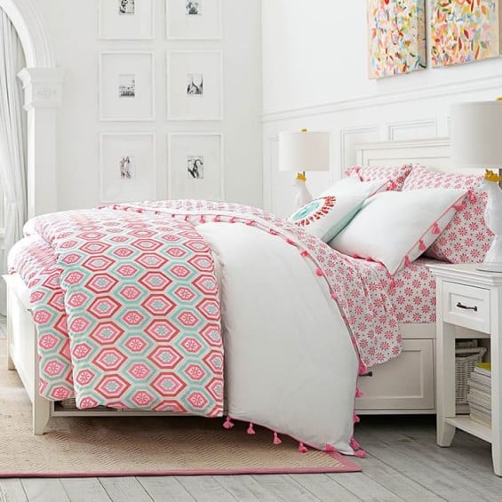 PB Teen Diamond Daisy Duvet Cover + Sham