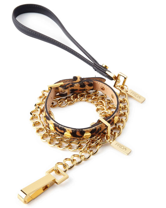 Frida Leopard Collar with Lead