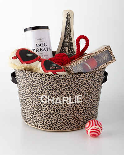 Harry Barker Parisian Leopard Toy Bin