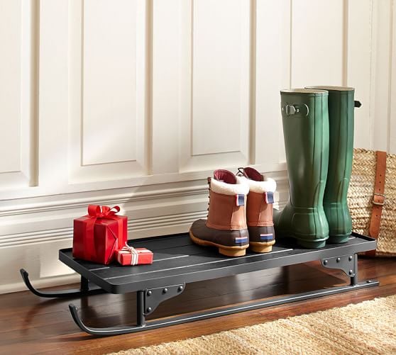 Pottery Barn TAHOE SLEIGH BOOT TRAY