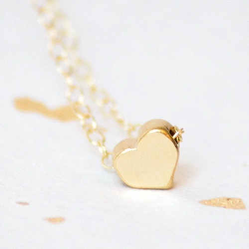 Adorn512 TEENY TINY HEART NECKLACE