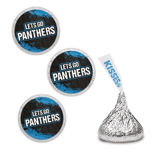 Carolina Panthers Football Super Bowl Party Favors - 200 Completely Assembled HERSHEY'S KISSES Candies