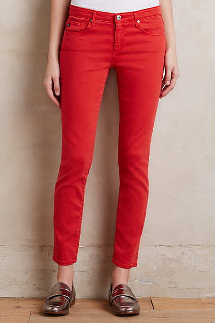 AG Stevie Ankle Jeans by AG in Old Vermillion. Anthropologie 
