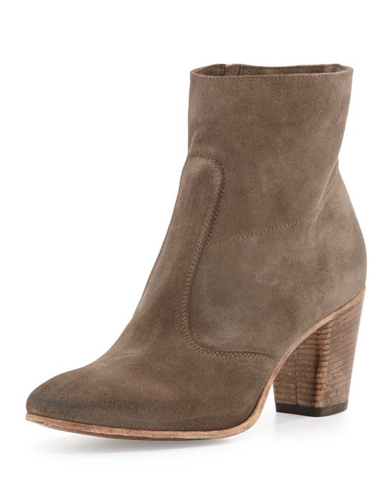 Alberto Fermani Diva Suede Ankle Bootie in Taupe
