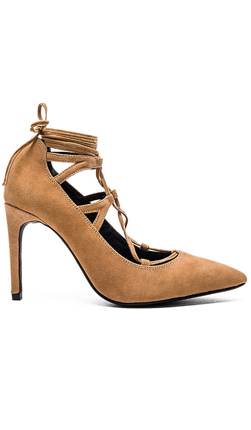 BRIELLE HI HEELS By JEFFREY CAMPBELL in Black Suede or Camel Suede