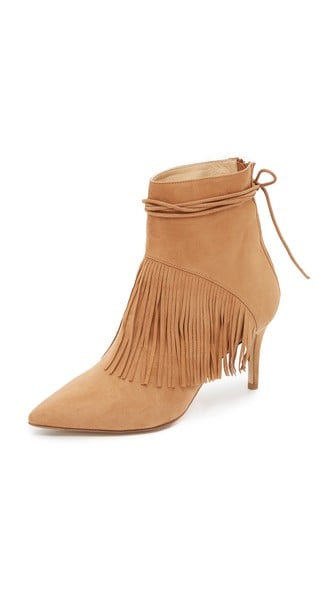Bionda Castana Mimi Fringe Booties in Sand