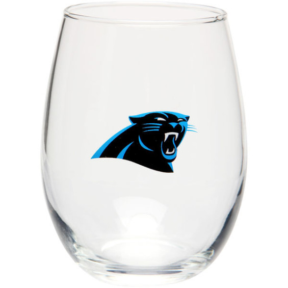 CAROLINA PANTHERS 16OZ. STEMLESS WINE GLASS