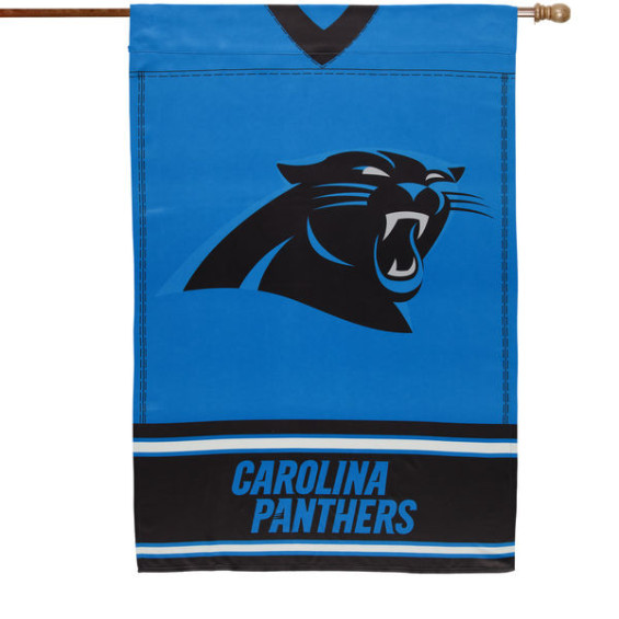 CAROLINA PANTHERS TEAM JERSEY FOIL HOUSE FLAG