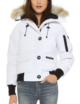 Canada Goose Chilliwack Bomber Jacket in White