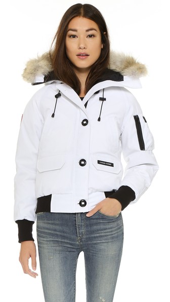 Canada Goose Chilliwack Bomber Jacket in White