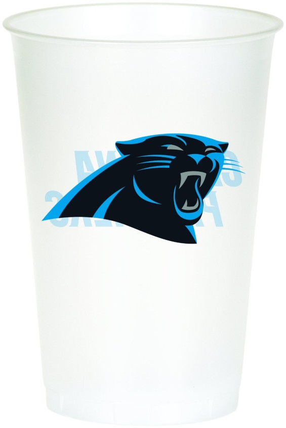 Creative Converting 8 Count Carolina Panthers Printed Plastic Cups