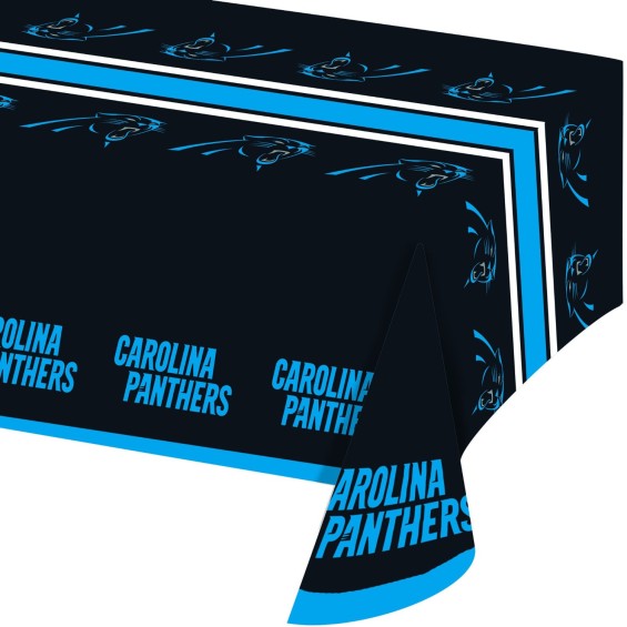 Creative Converting All Over Print Carolina Panthers Plastic Banquet Table Cover Carolina Panthers Super Bowl 50