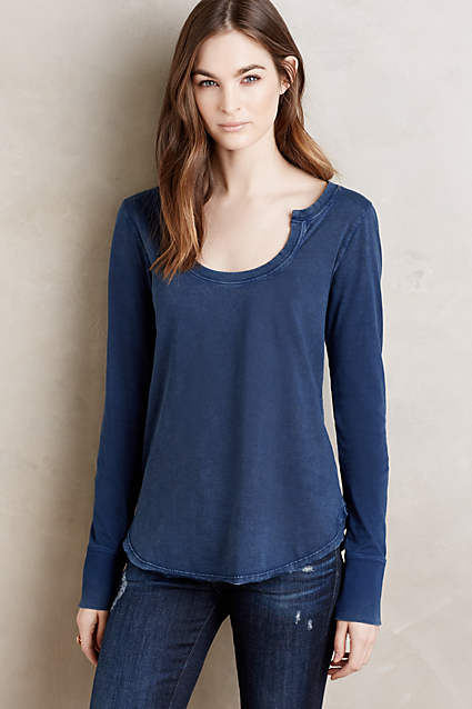 Farrier Tee by Little Yellow Button in Blue Motif