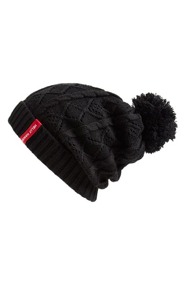 Helly Hansen Cable Knit Beanie in Black
