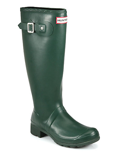 Hunter Original Tour Packable Rain Boots in Green. Saks