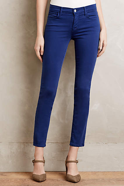 J Brand 8312 Cropped Rail Jeans in Blue Print. Anthropologie