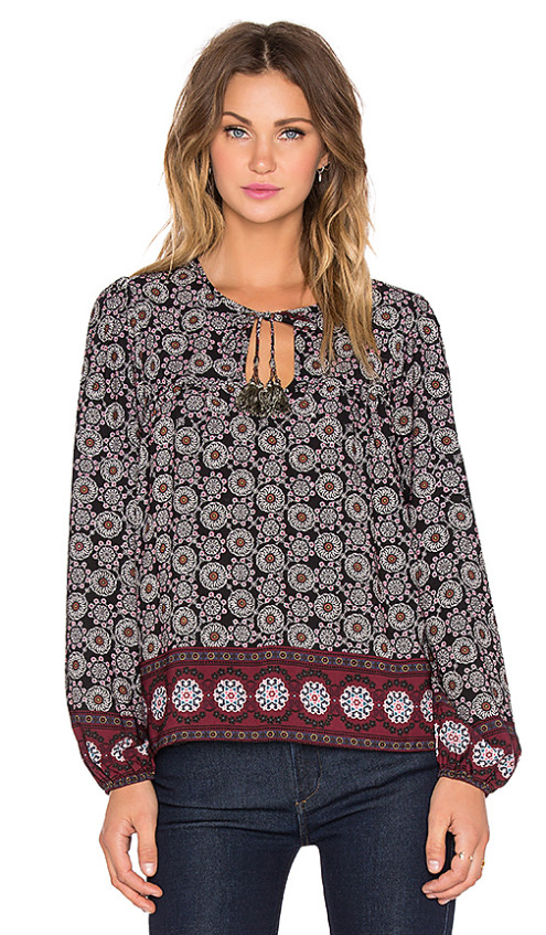 LONG SLEEVE BLOUSE By T-BAGS LOSANGELES in Dark Tile