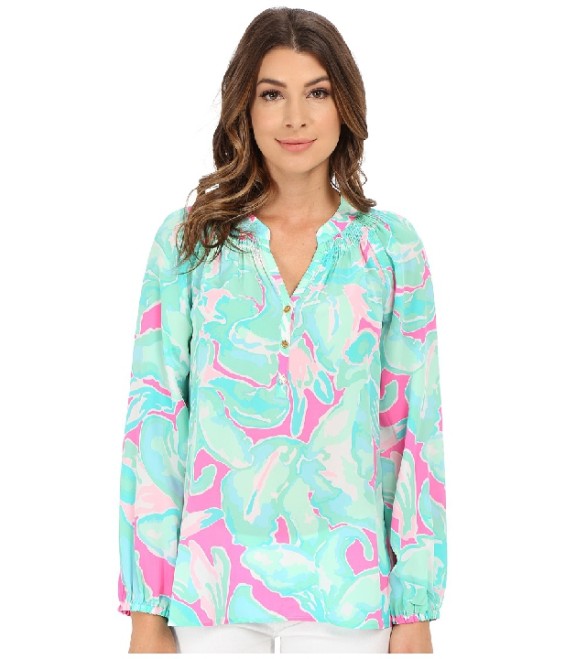 Lilly Pulitzer ELSA TOP - PINK SANDS in Tropical Pink Pink Sands