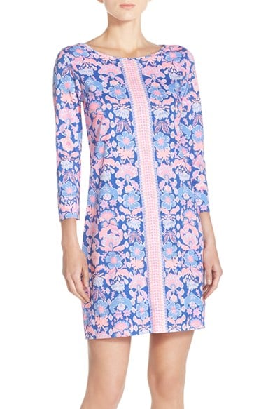 Lilly Pulitzer® 'Marlowe' Print Pima Cotton Shift Dress in Iris Blue Werk It