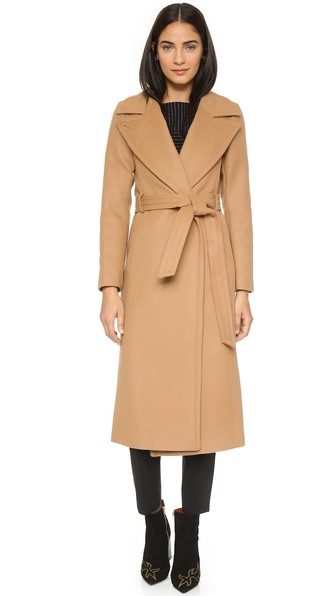 Mackage Babie Wrap Coat in Camel