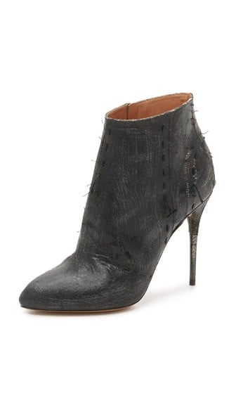 Maison Margiela Leather Booties in Black