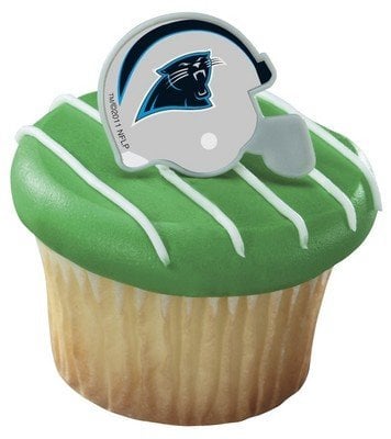 NFL Carolina Panthers Cupcake Rings - 24 pcs
