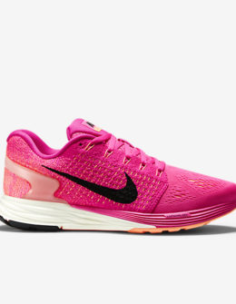 NIKE LUNARGLIDE 7 WOMEN'S RUNNING SHOE in Pink Foil/Pink Pow/Sunset Glow/Black