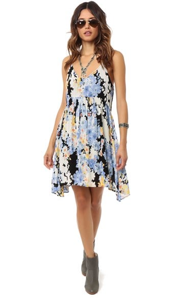 O'Neill 'Oak' Floral Print Dress in BLK Black Multi