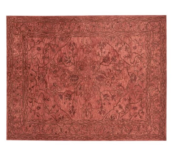 Pottery Barn BRADY PERSIAN RUG- ORANGE